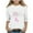 White, variant on BRGZLK Girls Cute Tops Breast Cancer Awareness T-Shirts Kids 3/4 Sleeve Loose Round Neck Casual Pullover Top Black 5-6 Years