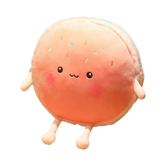 Jouet en Peluche Hamburger 6 Pouces - Jouets en Peluche Hamburger - Coussin en Peluche Macaron Jouet en Peluche Coussin Alimentaire, Jouets en Peluche Amusants Ultra-Doux Décoration de Chambre Mignonne Cadeau pour Enfants Garçons Filles