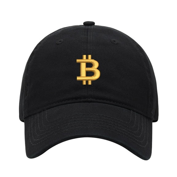 Baseball Cap Embroidered Hat for Bitcoin Currency Men's Adjustable Cotton Unisex Embroidery Baseball Caps