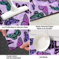 thumbnail image 3 of Purple Butterfly Pattern Kitchen Rug Mat,Kitchen Runner Rugs Non Skid Washable,Decorative Kitchen Floor Mats for Kitchen,Sink,Laundry,17"X47", 3 of 5