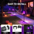 thumbnail image 7 of Outdoor Solar Lights, Halloween Decoration Lights, 6 Pack LED Solar Torch Lights with Flickering Flame, Outside Waterproof Lighting Decoration for Patio Garden Yard Pathway Landscape, 7 of 7