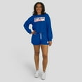 thumbnail image 6 of Women's WEAR by Erin Andrews Royal Buffalo Bills Heavy Rugby Jersey Long Sleeve T-Shirt & Shorts Lounge Set, 6 of 7