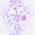 thumbnail image 1 of Dundee Deco Wallpaper Roll - Floral Purple, off-White Flowers, Vines, 21 in x 33 ft, 1 of 2