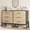 Natural Oak+Black, variant on Litake 6 Dresser for Bedroom, 52" Wide Drawer with Large Storage Space, Freestanding Wooden Closet Storage Dresser Chest for Living Room, Bedroom, Entryway, Natural Oak