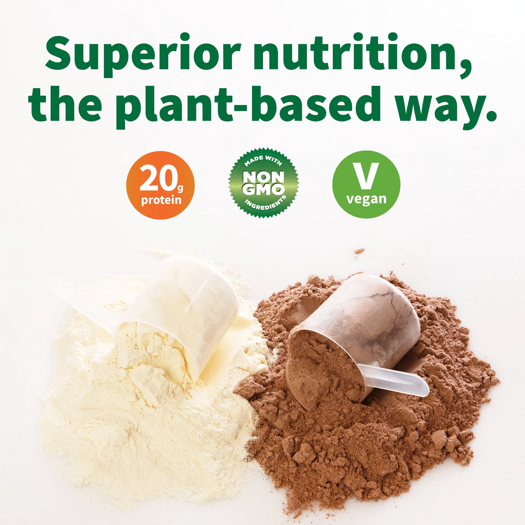 Vitamin Way Organic Protein Powder Vanilla  - 20g of Non-GMO, Gluten Free Plant Protein