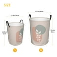 thumbnail image 6 of YFYANG Waterproof Laundry Hamper, Boho Style Leaf Laundry Basket Oxford Fabric with Handle Foldable, M, 6 of 8