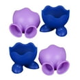 thumbnail image 1 of 4pcs Silicone Egg Boiler High Temperature Resistance Egg Cup Holders Boiled Egg Serving Cups Creative Environmental Protection for Home Kitchen (Random Color), 1 of 4