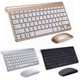 thumbnail image 5 of 2.4G Wireless Keyboard Mouse Set Mini Multimedia Keyboard Mouse Combo Set for Notebook Laptop Mac Desktop PC Silver gray, 5 of 5