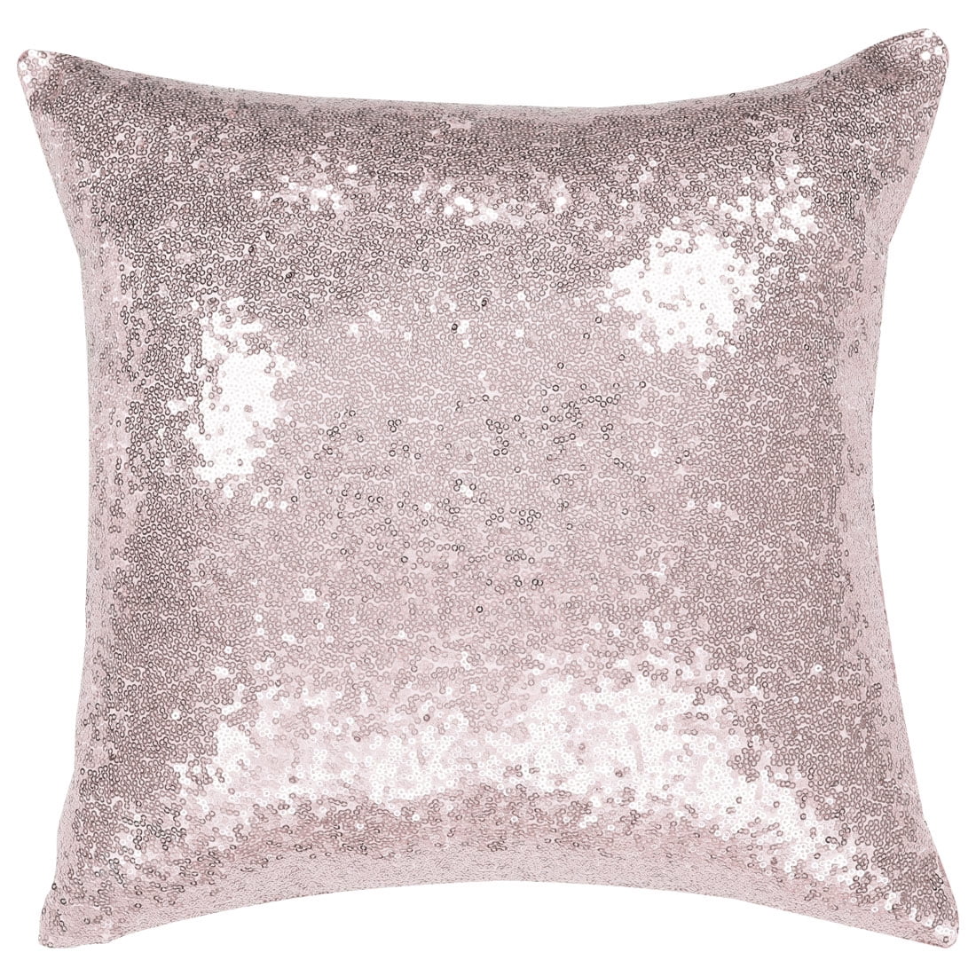 Unique Bargains Sparkling Sequin Decorative Throw Pillow Cover 16"x16
