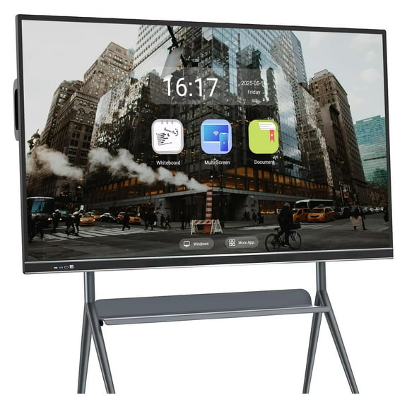 BELNET 86'' Smart Board Wireless Screen Mirroring Android Interactive Whiteboard for Classroom & Business Meetings(Include Wall Mount)