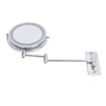thumbnail image 1 of 7in LED Makeup Mirror Wall Mounted Rotating Adjustable Double Sided Lighted Magnifying Mirror Touching Control Flexible Bright Silver Suitable For Women Makeup, 1 of 8