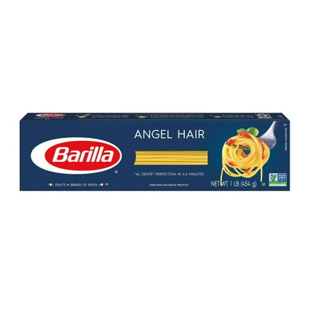 (4 pack) BarillaÂ® Pasta Angel Hair Pasta 16 oz (Best Supermarket Fresh Pasta)