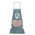 thumbnail image 1 of Delantal Bolsillo PVC Babero ajustable Sin mangas Delantal de cocina para el hogar Accesorio de cocina, Tipo 1, Azul Yuarrent HA003449-01, 1 of 6