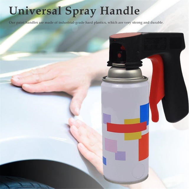 Reusable Instant Trigger Handle,Instant Aerosol Trigger,Full Hand Grip,Ergonomic Paint Spray Gun Handle Attachment,Non-Slip Grip for Spray Cans,Diy Home Projects & Automotive Touch-Ups