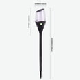 thumbnail image 4 of Lámpara solar para césped Llama parpadeante IP65 Luz de antorcha con enchufe a tierra 1200mAh (1pc) Ehuebsd Para estrenar, 4 of 4
