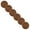 ZBrown-6PC, variant on Clearance Under 3$, Kaireo Rattan Woven Placemat Brown, Woven Cup Mat Round Rattan Wicker Table Placemat Heat Non Slip Table Mat for Dining Table