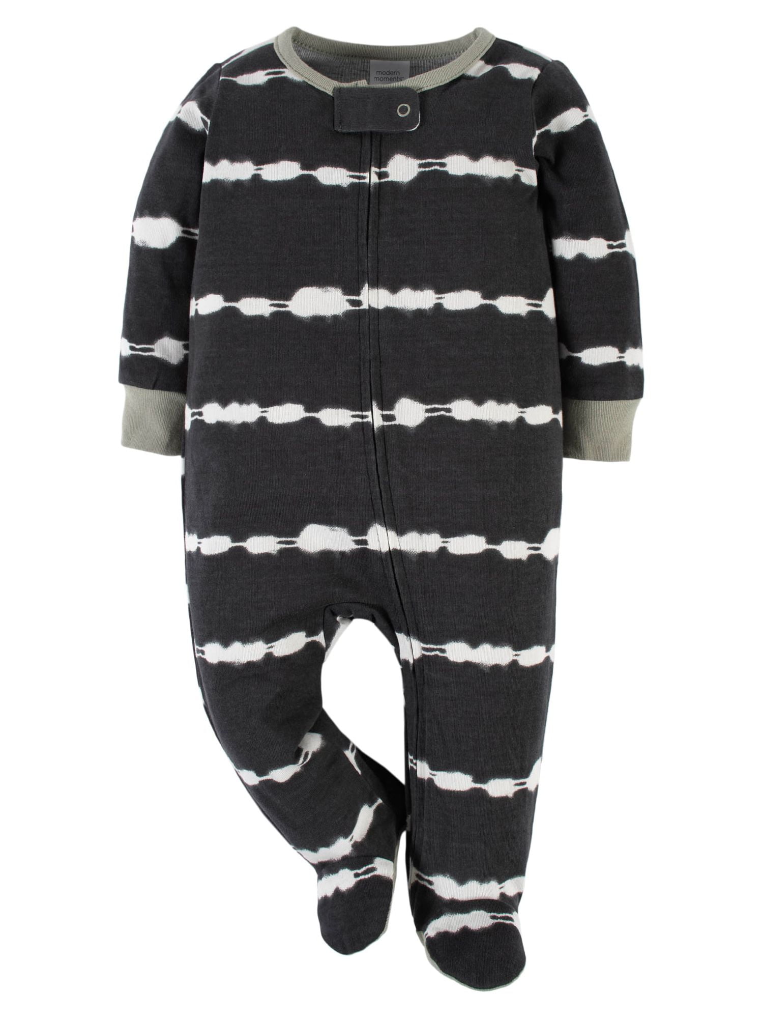 Modern Moments by Gerber Baby Boy, Baby Girl, & Unisex Sleep 'n Play Footed Pajamas, 2-Pack (Newborn-6/9 Months)