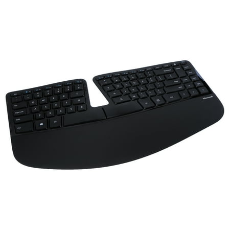 Microsoft - Sculpt Desktop Ergonomic Full-size Wireless USB Keyboard and Mouse Bundle - Black