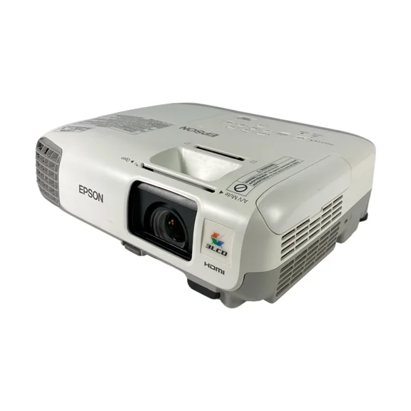 Pre-Owned Epson PowerLite 97H 3LCD Projector 2700 Lumens HD 1080i 2HDMI with Accessories Bundle