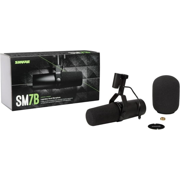 Shure SM7B | Dynamic Vocal/Podcast XLR Microphone - Black - Walmart.ca