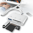 thumbnail image 1 of Lector de Tarjetas USB C 3 en 1 con USB 3.0/ Tarjetas SD/TF, Marthing USB-C a USB Cámara Lector de Tarjetas de Memoria Adaptador para iPad Pro MacBook Pro y Otros USB C Dispositivos, 1 of 4