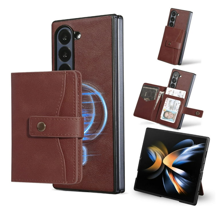 2 in 1 Magnetic Detachable Wallet Case for Samsung Galaxy Z Fold 7, Premium PU Leather RFID Blocking Wallet Card Holder Business Style Shockproof ... 2 in 1 Magnetic Detachable Wallet Case for Samsung Galaxy Z Fold 7, Premium PU Leather RFID Blocking Wallet Card Holder Business Style Shockproof ...