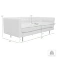 thumbnail image 5 of Annabelle 80" Gray Fabric Sofa with Black Wood Legs, 5 of 10