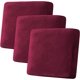 thumbnail image 1 of Funda de cojín de terciopelo elástico para sofá, funda de cojín de felpa para silla, sofá de dos plazas, protector de muebles, cojín de asiento, funda de sofá (3 piezas, fundas de cojín de sofá, marfil) Vino/Borgoña3 Cojines XL para sofá, 1 of 5