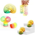 thumbnail image 3 of Juego de 24 piezas de mini juguetes de resorte de plástico arcoíris NQ coloridos, 3 of 5