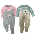 thumbnail image 1 of Kit 3 Mamelucos con Gorro Bordado Kiss Conejo Gris, Monstruo, Koala Baby Kisses  KitB306, 1 of 5