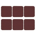 thumbnail image 2 of Pofeuu Red Buffalo Plaid Merry Christmas Print Leather Coasters Set of 6, Round Cups Mugs Mat Pad for Home Kitchen Heat Resistant Drink Coasters,Square, 2 of 7