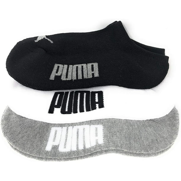 Puma Invisible No Show Womens Cushioned Socks 3-Pack Shoe Size 5-9.5