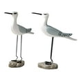 thumbnail image 5 of 2 Pieces Seagull Figurines Bird Statue Desktop Ornaments Wooden for Nautical Coastal Ocean Home Decoration, 5 of 9