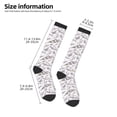 thumbnail image 2 of Knee High Socks for Men and Women, Lavender And Butterfly Althletic Compression Socks, Support Long Tube Socks for Outdoor Sport, Calf Socks, High Stockings for Women Men, 2 of 7