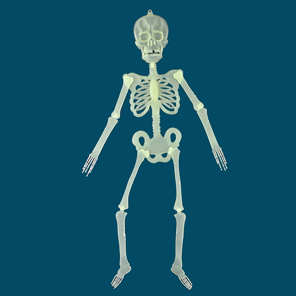 Halloween Luminous Human Skeleton Hanging Decor Party Scary Skull Decor New 