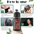 thumbnail image 3 of Black Instant Hair Color Shampoo for Gray Hair, 3 In 1 Black Hair Dye Shampoo, 100% Grey Coverage, E multicolor, 3 of 8