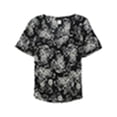thumbnail image 1 of Blusa Festiva Lauren M. Petites Mujer Negro PXL, 1 of 1