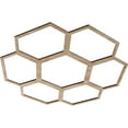 thumbnail image 2 of 20"OD x 7"ID x 3/8"T Florin Wood Fretwork Pierced Ceiling Medallion, Red Oak, 2 of 3