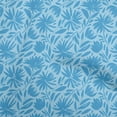 thumbnail image 1 of oneOone Cotton Cambric Light Blue Fabric Abstract Floral Sewing Fabric By The Yard Printed Diy Clothing Sewing Supplies 42 Inch Wide, 1 of 4