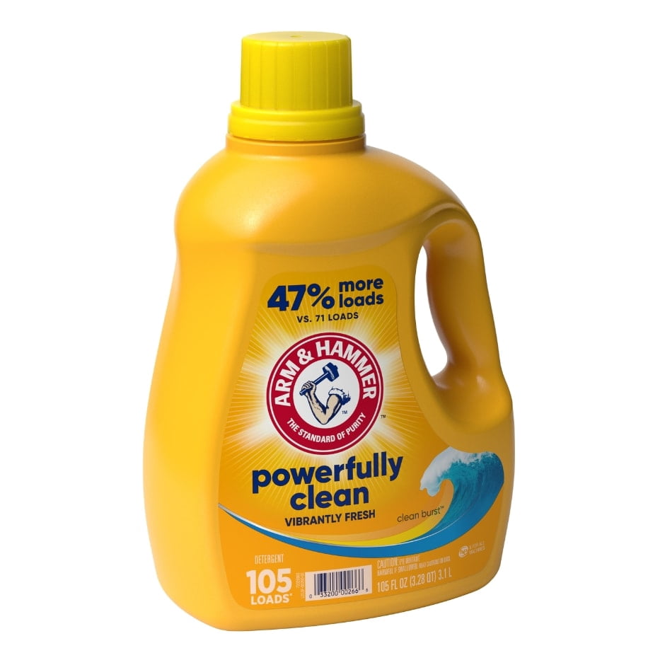 Arm & Hammer Clean Burst Liquid Laundry Detergent - Fresh Scent - 105 Loads, 105 fl oz
