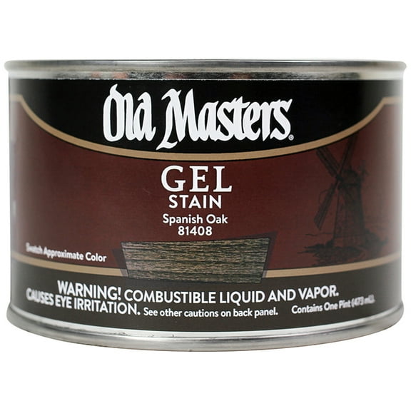 2-Pack of 1 pt Old Masters 81408 Old Masters Spanish Oak Oil-Based Gel Stain