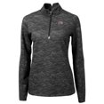 thumbnail image 2 of Women's Cutter & Buck Black Montana Grizzlies Traverse Camo Quarter-Zip Pullover Top, 2 of 3