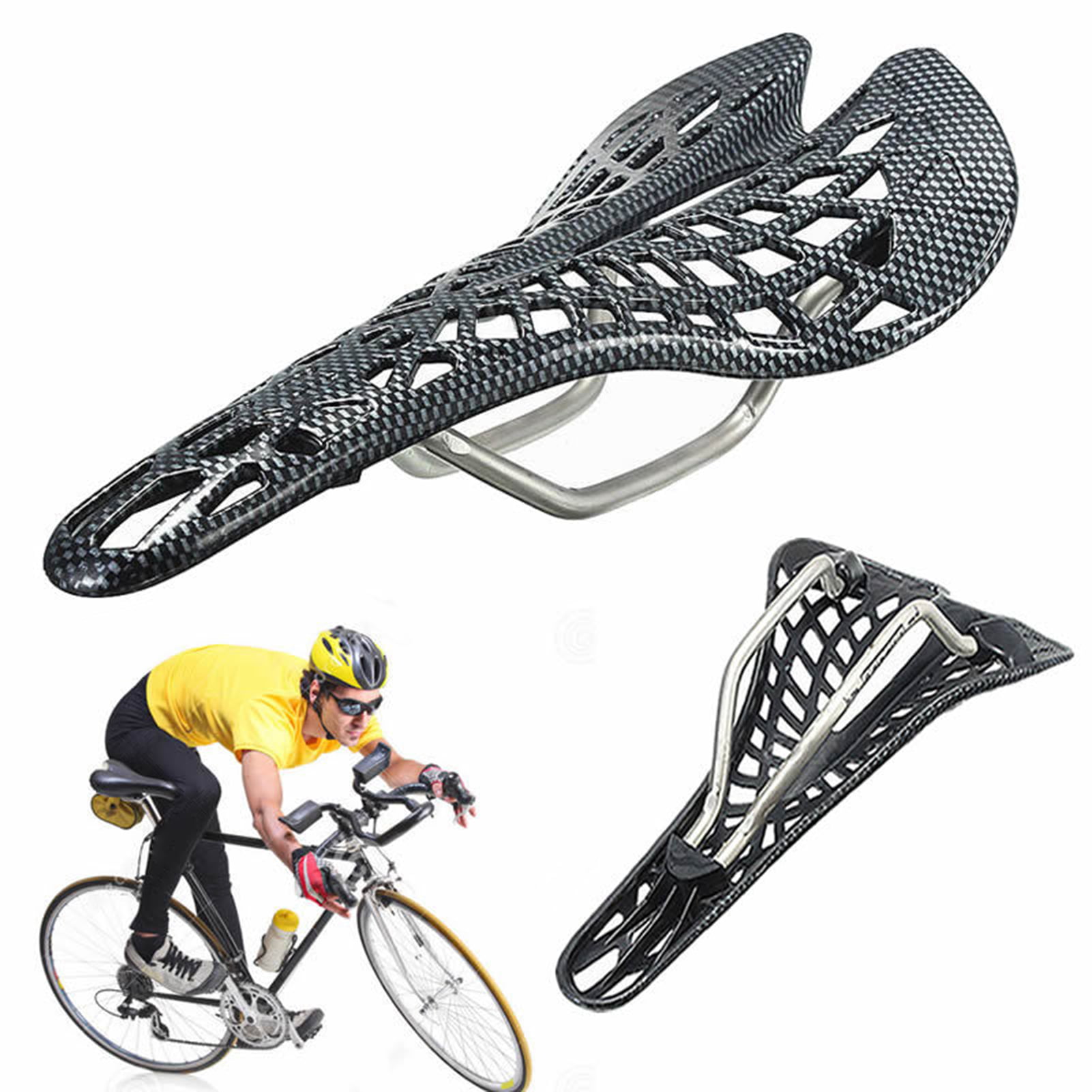 Saddle Seat Hollow Carbon Fiber For Road Racing Bicycle Bike Mtb Cycling Cushion