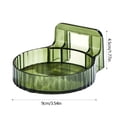 thumbnail image 4 of Fiudx Estante de Baño de Pared, Dispensador de Jabón Sin Perforar, Resistente Estante de Almacenamiento de Plástico, Fácil Instalación, Uso Versátil, Colores Verde, Amarillo y Gris, Tamaño 9 X 9 X 4,, 4 of 7