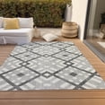 thumbnail image 6 of Addison Rugs Chantille Indoor/Outdoor Transitional Geometric Gray Washable Rectangle Rug, 2'6" x 3'10", 6 of 6