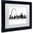 thumbnail image 2 of Trademark Fine Art "Gateway Arch St Louis Skyline BG-1" Canvas Art by Marlene Watson, White Matte, Black Frame, 2 of 4