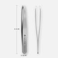 thumbnail image 3 of Ergonomic Stainless Steel Eyebrow Tweezers, High Precision Flat-Tipped for Personal Care, Easy to Use Hair Removal Tool, Professional Design with Storage Box, 3 of 8