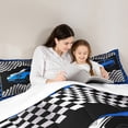 thumbnail image 5 of Homewish Racing Car Full Size Comforter Sets 3-Piece for Teens Boys Girls,Extreme Sport Bedding Comforter Set,Geometric Buffalo Plaid Lightweight Bedding Sets,Microfiber Bedroom Decor, 5 of 8