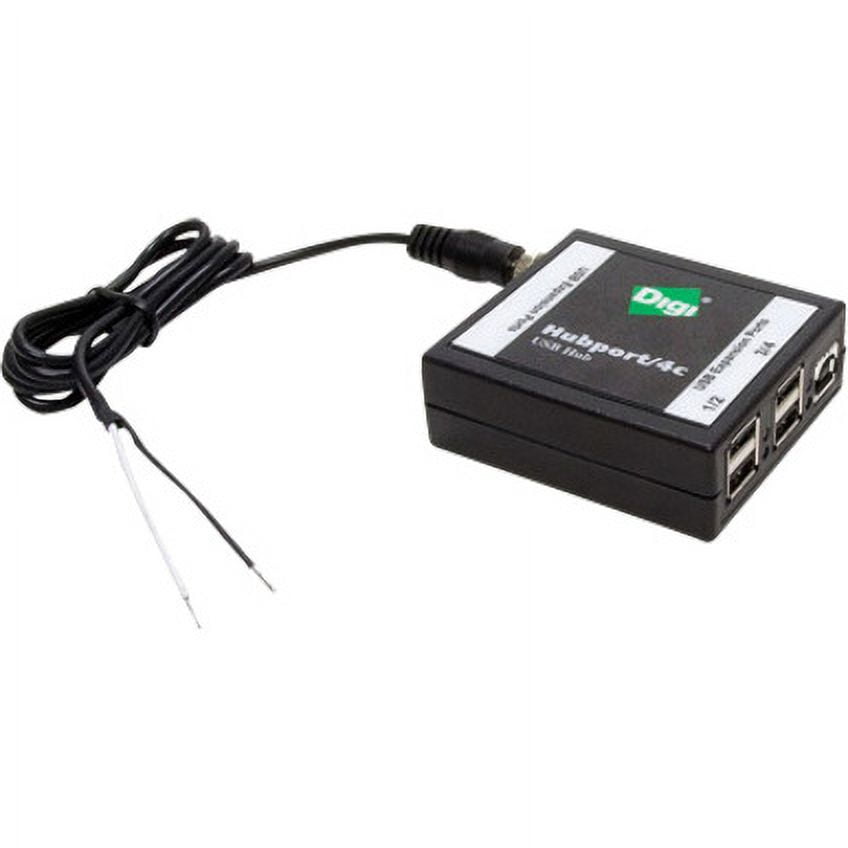Digi Hubport/4c DC 5.5-30V powered 4-port USB Hub - USB - External - 4 USB Port(s) - 4 USB 2.0 Port(s)