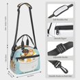 thumbnail image 2 of Naloa Cute Dog In Bathtub Print Lunch Bag for Women & Men Insulated Lunch Box or Cooler Lunch Tote Bags for Work, Travel, Outdoor, 2 of 5